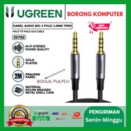 UGREEN CABLE AUDIO 4-POLE 3.5MM M/M 2M BLACK - 20782