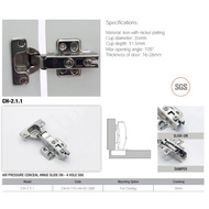 Ecoware 5/8" Soft Close Hinges / Concealed Door Hinge