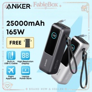 FableBox Anker Power Bank 25000mAh 165W Fast Charging | Built-in Dual USB-C Cable | A1695