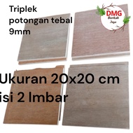 -9mm sengon plywood, smooth plywood, 2 sides, 20x20 cm wide