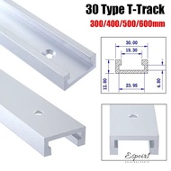 ESPOIR 1Pcs T-Slot Track, T Slider Fixture Slot Slide Aluminium Alloy T-Track,  Slide Guide Rail 300