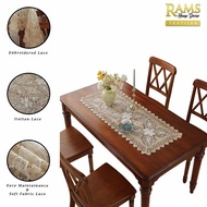 HOT🔥EMBROIDERED LACE/TABLE RUNNER/RUNNER FOR 4/6/8/10/12 SEATER-CHARMING