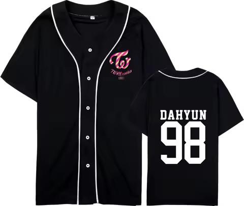 KPOP Twice Merch Baseball Jersey JIYHO CHAEYOUNG SANA DAHYUN JEONGYEON TZUYU MINA NAYEON MOMO Short 