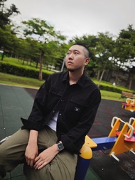 EDWIN 男裝 工裝夾克外套 (黑色) #牛仔外套