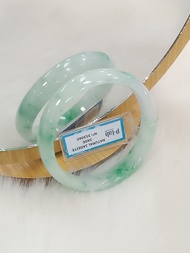 Vòng Kiềng Cẩm Thạch Xanh Lí kèm Kiểm định (JB0034) - MOON Jewelry