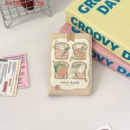 Leather Passport Holder, Cartoon Cover, Card Wallet, Rabbit Flight Ticket Clip HNET