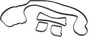 Qxryzp Rocker Cover Seal Gasket Set, for Ford, C-Max, for Focus, Galaxy, for Mondeo, S-Max, for Mazd