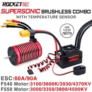Rocket-RC SURPASS HOBBY Motor ESC 1/10 Brushless Motor And ESC Combo 60A 90A F540 F550 motor 3.175mm