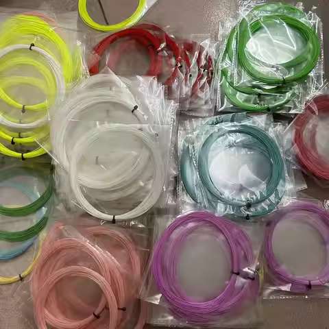 10Pcs Badminton Racket String 0.7mm High Durable Polymer Badminton String Ball Net 28 Pounds Trainin