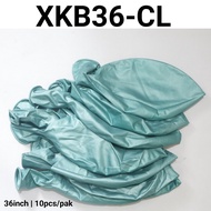 XKB36-CL Latex balloon 36 inch 90 cm 10 jumbo large chrome tosca (Round Chrome Latex Balloon) papaya