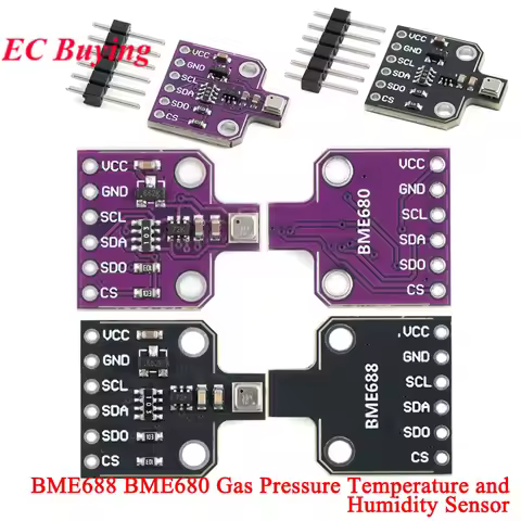 10Pcs/1pc BME688 BME680 Gas Air Humidity Pressure Temperature Sensor Environmental Sensor Module ZY-