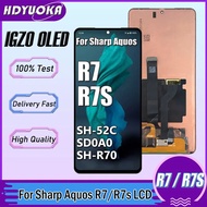 6.6" IGZO OLED For Sharp Aquos R7s LCD SH-R70 Display Touch Screen Digitizer Assembly For SharpAquos