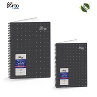 Arto By Campap - A3/A4 / A5 Wire - O PP Cover Sketch Book 110gsm 60 sheet [ BLACK BOOK ]