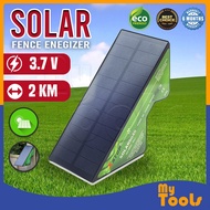 X STOP DC 12V 2Km Compact Solar Powered Electric Fence Energizer SOLAR  Pagar Elektrik / Pagar Dawai