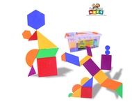 ตัวต่อลวดลายเรขาคณิต (Geometric pattern puzzle) [Learning Mats]