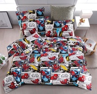 Marvel Spiderman Cotton Sateen Quilt Cover Set (Includes Quilt Cover & Pillow Case) - Justice