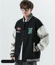 HUILISHI Mens Classic Baseball Jacket