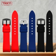 Curved end Rubber watchband 18mm 19mm 20mm 21mm 22mm 24mm watch strap for omega seiko rolex tissot T
