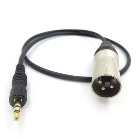3.5mm Audio Plug XLR 3 Pin Audio Cable Gold Plug Aux Cord for Sony UWP D11 D21 P03B Microphone Sound