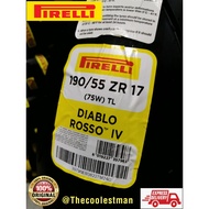 Pirelli Diablo Rosso IV 190/55-17 Diablo Rosso 4 190/55-17 tyre tayar motorcycle 2023