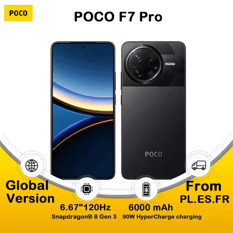 POCO F7 Pro 5G NFC Worldwide®8 3 Generation 120 Hz 2K 90W AMOLED Display
