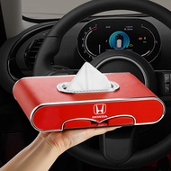 MENGDAO | กล่องทิชชู่ประดับรถยนต์สำหรับ Honda Accord Civic Vezel CRV Fit XRV