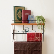 NEW 2 Goals UK 37cm + Surrounding Barrier + 4 Hooks, 15cm Wide. Prayer Equipment Holder, Prayer Rug,