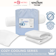 King Koil Cozy Cooling Series | Mattress, Pillow &amp; Bolster Protector | Anti-Dustmite