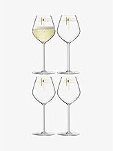 LSA Interntional Century Champagne Glasses, 9.64 fl oz, Gold