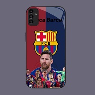 DK-86 Football star Messi Casing GLASS soft frame black Samsung A34 A24 A05S S21 M15 A25 A35 FE A04S