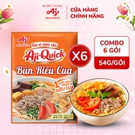 Combo of 6 Aji-Quick Pre-Seasoned Seasoning Packs Crab Vermicelli 54g/Pack