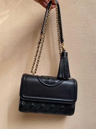 TORY BURC Genuine bags for women Original Fleming Bag diamond Chain Single shoulder Crossbody sling 