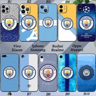 Manchester City F C Silicone Soft Cover Camera Protection Phone Case Samsung Galaxy S21 FE Pro Plus Ultra 5G