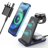 Minthouz Wireless Charger for Multiple Devices, 20W 3-in-1 Wireless Charging Station Compatible with