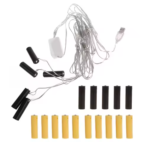 300cm All In One USB AA Battery Eliminators 4.5V 3V AA Dummy Battery Power Cable For LED Lights Lamp
