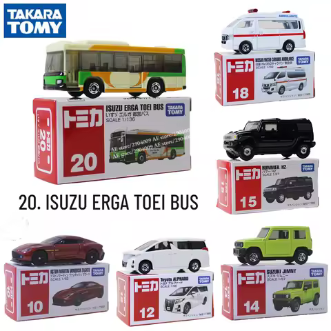 Takara Tomy Tomica Classic 1-30, 20. ISUZU ERGA TOEI BUS Scale Car Model Replica Collection, Kids Xm