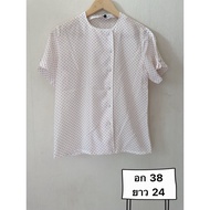 Blouse Women's Short-Sleeved Shirt Second Hand (B0001)