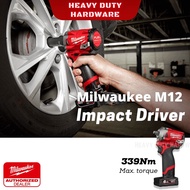 MILWAUKEE M12 Stubby Milwaukee Impact Wrench Cordless Right Angle Impact Wrench