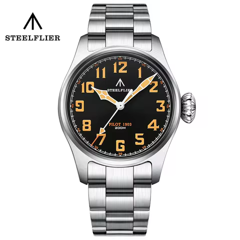 STEELFLIER Official SF740V New Quartz Wristwatch Super C3 Luminous 200M Waterproof VH31 Mute Movemen
