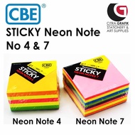 Sticky Neon Notes 75cm x 75 cm (CBE)