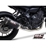 SC-Project ท่อไอเสียสำหรับ YAMAHA MT-07 (2021 - 2022) |2-1 stainless steel with SC1-S carbon muffler