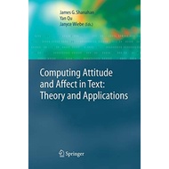 Computing Attitude And Affect In Text Theory And Applications - Paperback - English - 9789400792579
