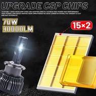 2Pcs D2s D4s LED Headlight HID D1s D3s D8s LED Headlamp D2r D4r Bulb 30000Lm Xenon Car Light Turbo