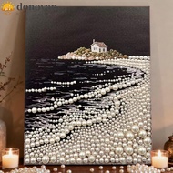 DONOVAN Pearl Painting Kit, 3D Sparkling DIY Painting Art Kit, Pearl Art Set Floral Craft DIY Pearl 