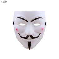 หน้ากากฮาโลวีน FG V For Vendetta หน้ากากหน้ากากฮาโลวีนกายฟอกส์ทีมแก้แค้นแบบไม่ระบุชื่อชุดคอสเพลย์เดรสแฟนซีพลาสติก Topeng Horor อุปกรณ์ประกอบสำหรับงานเลี้ยง