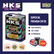HKS Super Oil Premium 5W30 (4L) [Free Oil Filter]