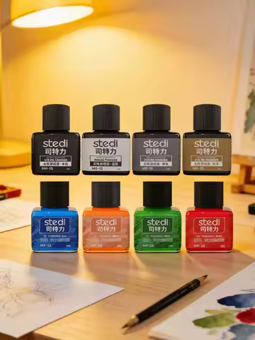 STEDI 40g Water-based Fluorescent Panel Liner Accent Paint for Gundam Military Plastic Model Colorin