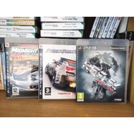 Ridge Racer 7, Midnight Club Los Angeles, MX vs. ATV Reflex PS3