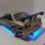 GREENLIGHT ARTISAN FAST & FURIOUS BRIAN NISSAN SKYLINE R34 18 SCALE