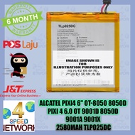 Alcatel Pixi4 6" OT-8050 8050D Pixi 4 6.0 OT 9001D 8050D 9001A 9001X 2580mAh Battery TLP025DC  Bater